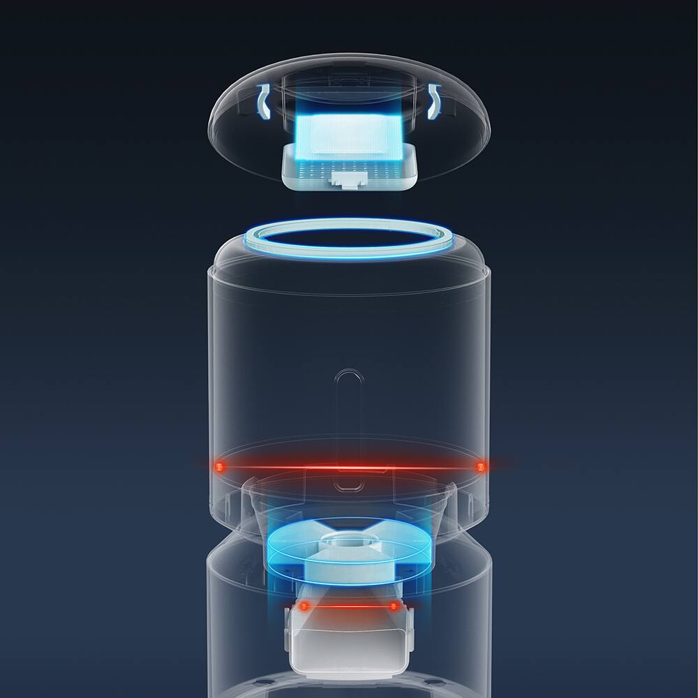 Alt View 39. PETLIBRO - Granary WiFi Stanless Steel Dual Food Tray 5L Automatic Dog and Cat Feeder with Camera Monitoring - White.