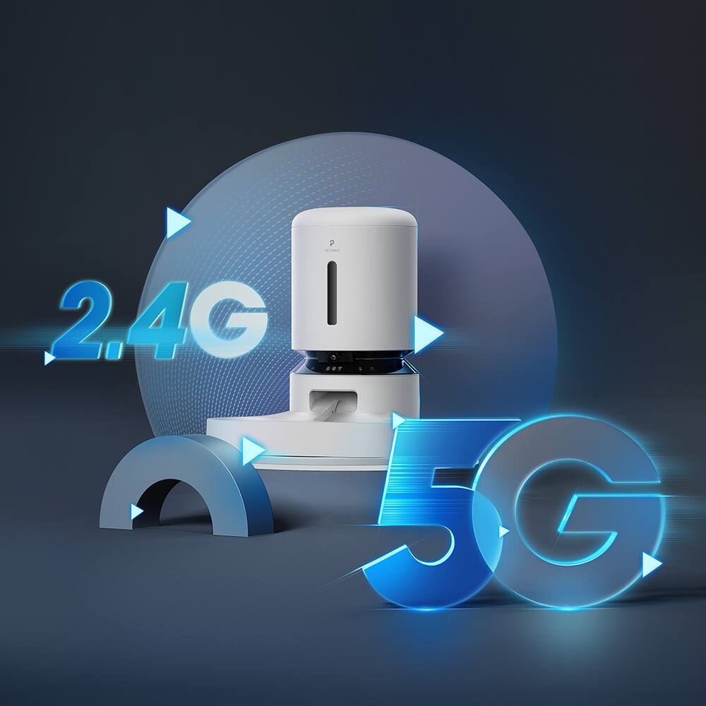 Alt View 40. PETLIBRO - Granary WiFi Stanless Steel Dual Food Tray 5L Automatic Dog and Cat Feeder with Camera Monitoring - White.