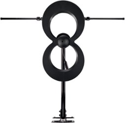 Antennas Direct - ClearStream MAX-XR Indoor/Outdoor HDTV Antenna 60-Mile Range - Black - Front_Zoom