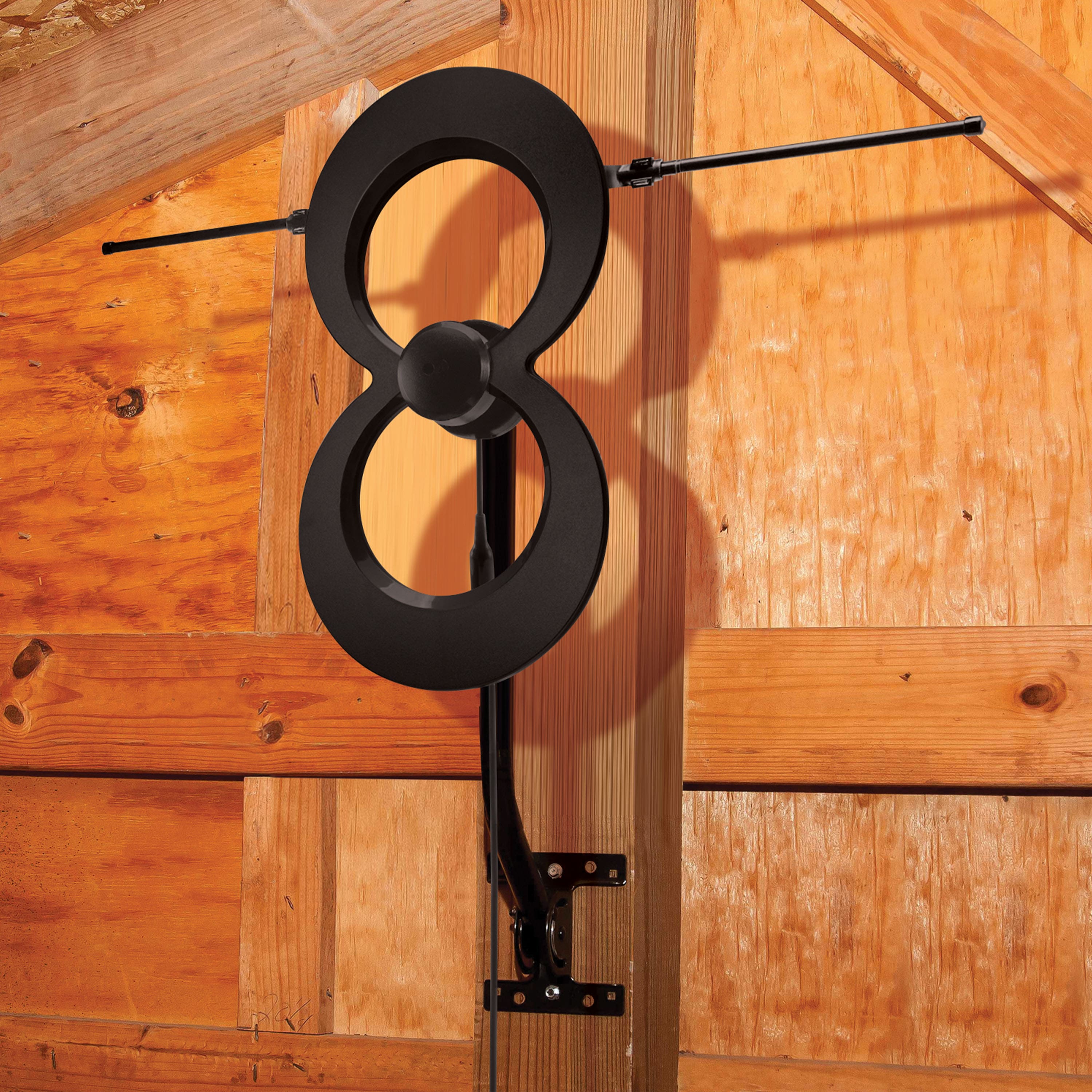 Alt View 14. Antennas Direct - ClearStream MAX-XR Indoor/Outdoor HDTV Antenna 60-Mile Range - Black.