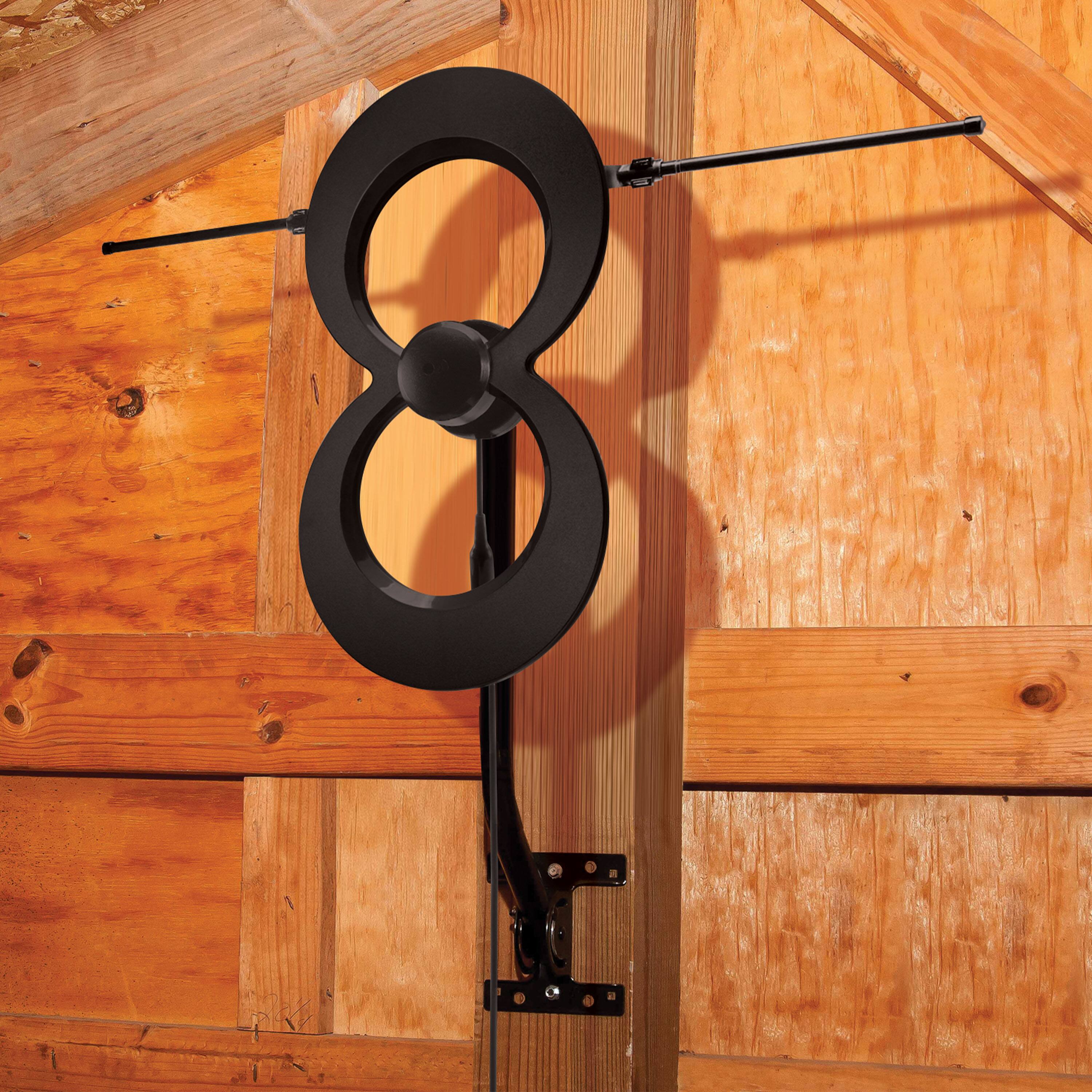 Alt View 14. Antennas Direct - ClearStream MAX-XR Indoor/Outdoor HDTV Antenna 60-Mile Range - Black.