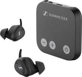 Sennheiser - TV Clear Set 2 - True Wireless In-Ear Advanced TV listening With 5 Speech Clarity Levels And TV Connector - Black - Front_Zoom
