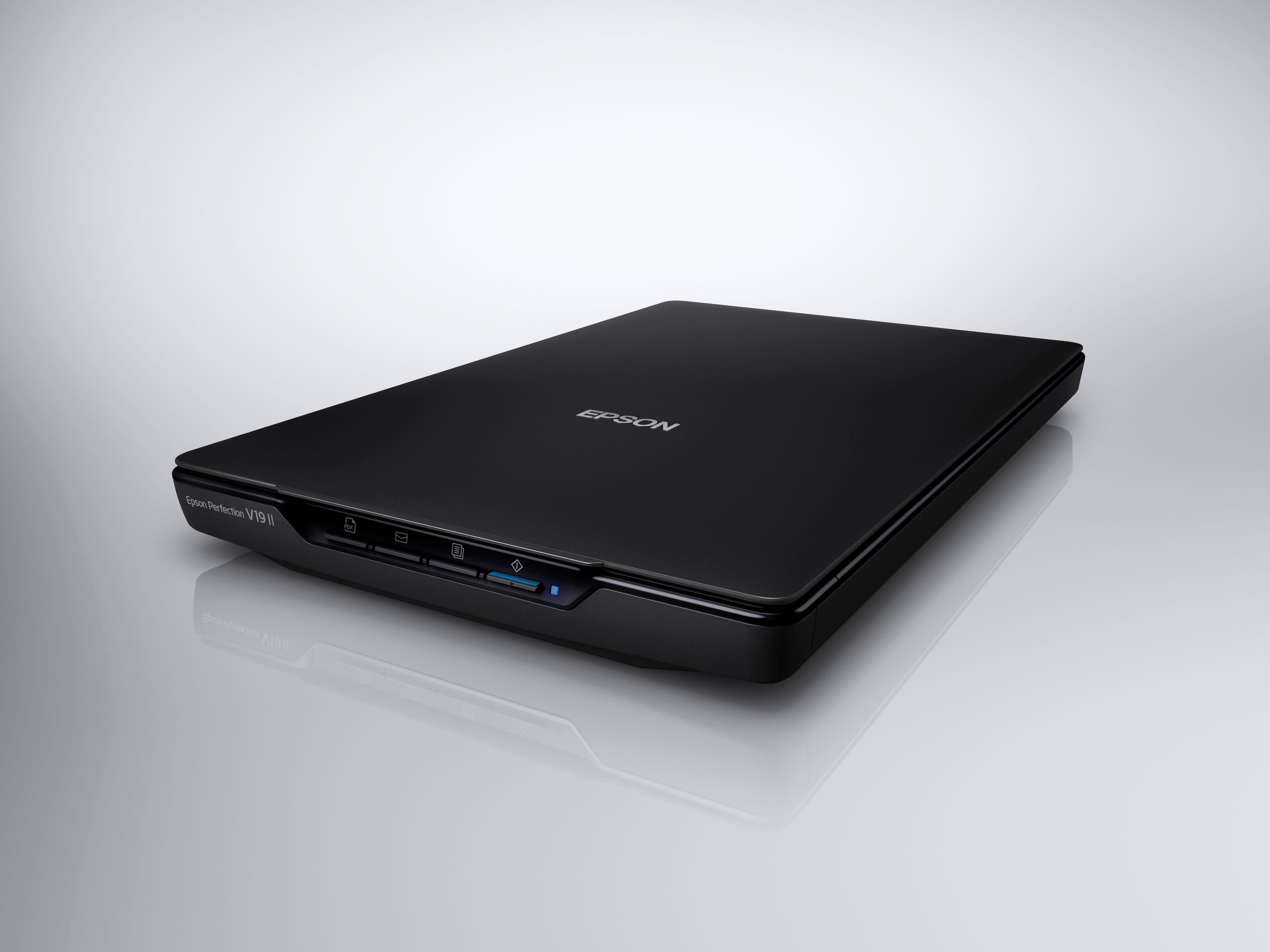 Alt View 13. Epson - Perfection V19 II Color Photo and Document Flatbed Scanner.