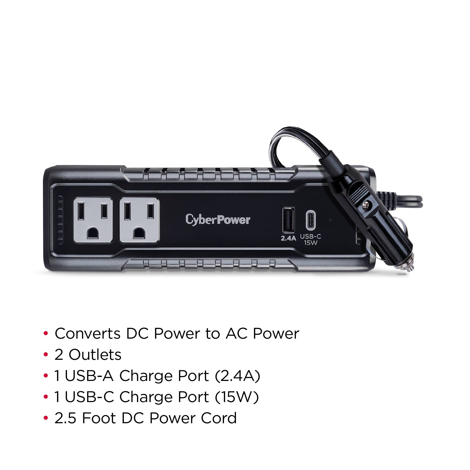 Alt View 13. CyberPower - M175XUC 175 W Power Inverter - Black.