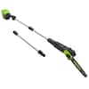 Front. Greenworks - 80 Volt 10-Inch Cordless Brushless Electric Pole Saw with 14.5 foot reach (Tool Only) - Green.