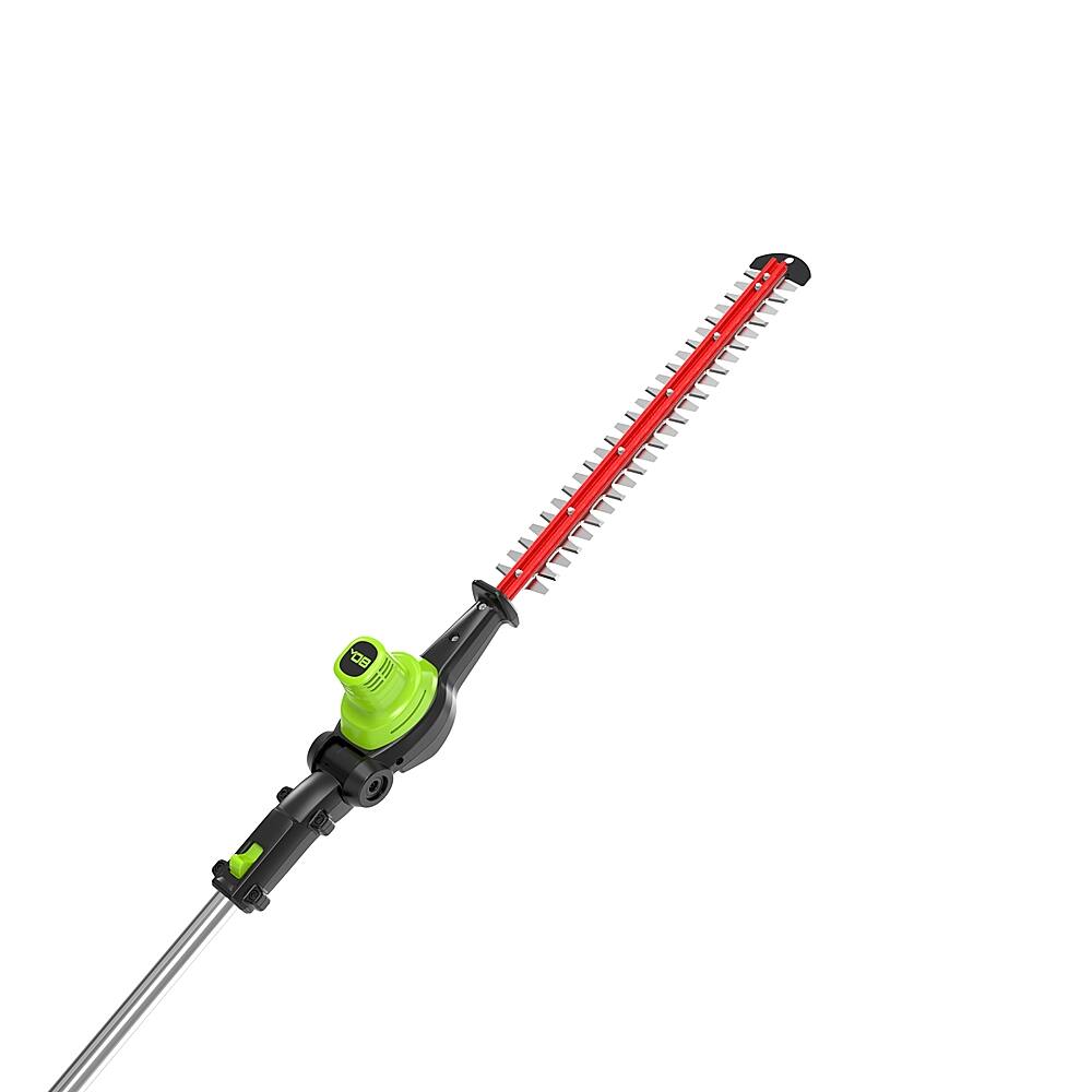 Alt View 15. Greenworks - 80V 20” Brushless Pole Hedge Trimmer with 2.0 Ah Battery and Charger - Green.