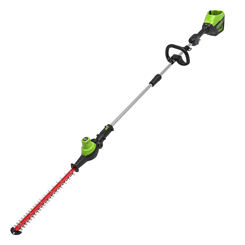 Greenworks 80V 20” Brushless Pole Hedge Trimmer with 2.0 Ah Battery and  Charger Green 2305102 - Best Buy