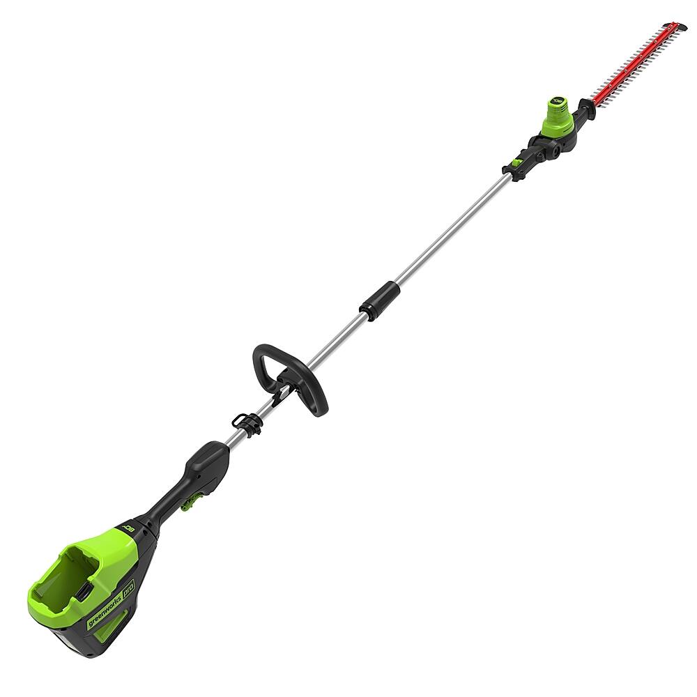 Alt View 17. Greenworks - 80V 20” Brushless Pole Hedge Trimmer with 2.0 Ah Battery and Charger - Green.