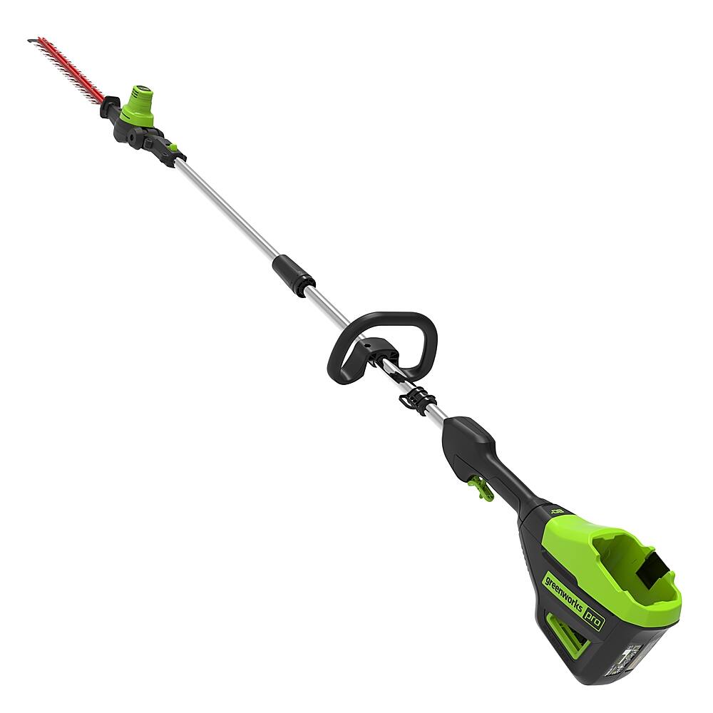 Alt View 18. Greenworks - 80V 20” Brushless Pole Hedge Trimmer with 2.0 Ah Battery and Charger - Green.