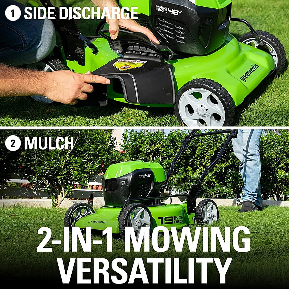 48V (2 x 24V) 21-Inch Self-Propelled Cordless Lawn Mower