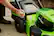 Alt View 16. Greenworks - 80 Volt 21” Cordless Self-Propelled Lawn Mower (Battery & Charger Not Included) - Green.