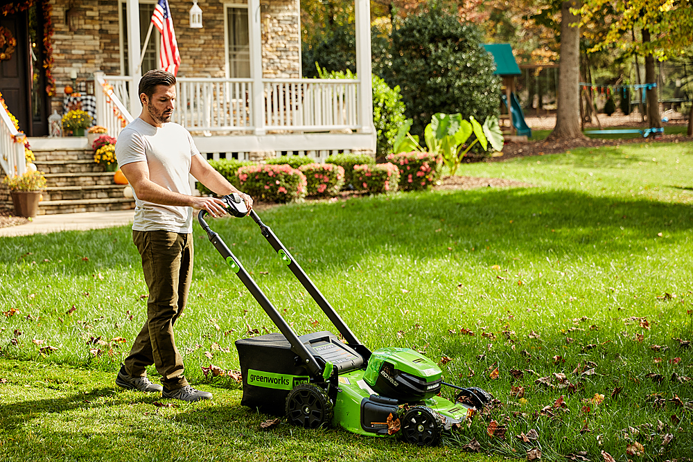 Greenworks 80 Volt 21” Cordless Self-Propelled Lawn Mower (Battery &  Charger Not Included) Green 2533602 - Best Buy