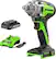 Front. Greenworks - 24 Volt 1/2” Brushless Cordless Impact Wrench with 2Ah Battery and Charger - Green.