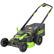 Front. Greenworks - 80 Volt 25" Dual Blade Cordless Self-Propelled Lawn Mower (Battery & Charger Not Included) - Green.