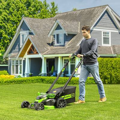 80v Cordless Lawn Greenworks Pro 80v Self Propelled Mower Electric