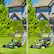 Alt View 16. Greenworks - 80 Volt 25" Dual Blade Cordless Self-Propelled Lawn Mower (Battery & Charger Not Included) - Green.