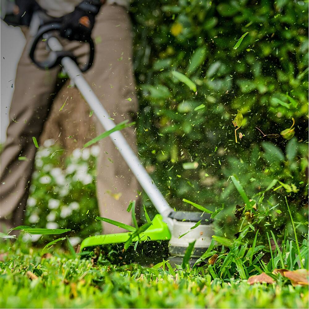 Alt View 15. Greenworks - 80V 13” TORQDRIVE String Trimmer with 2.0 Ah Battery and Charger - Black/Green.