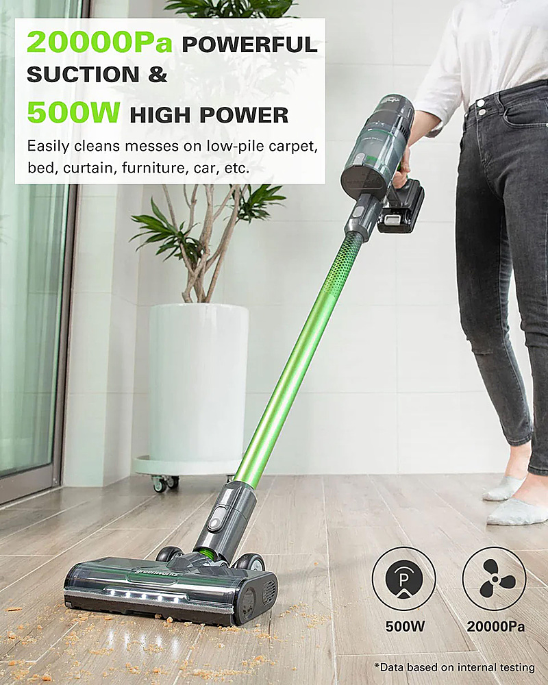 Back View: Greenworks - Pro Electric Pressure Washer up to 3000 PSI at 2.0 GPM - Green