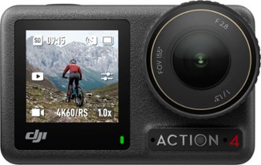 DJI - Osmo Action 4 4K Action Camera Standard Bundle - Gray - Angle_Zoom