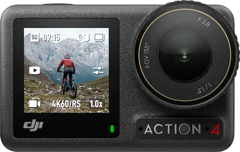 Angle. DJI - Osmo Action 4 4K Action Camera Standard Bundle - Gray.