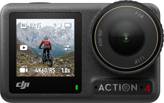 Angle Zoom. DJI - Osmo Action 4 4K Action Camera Standard Bundle - Gray.