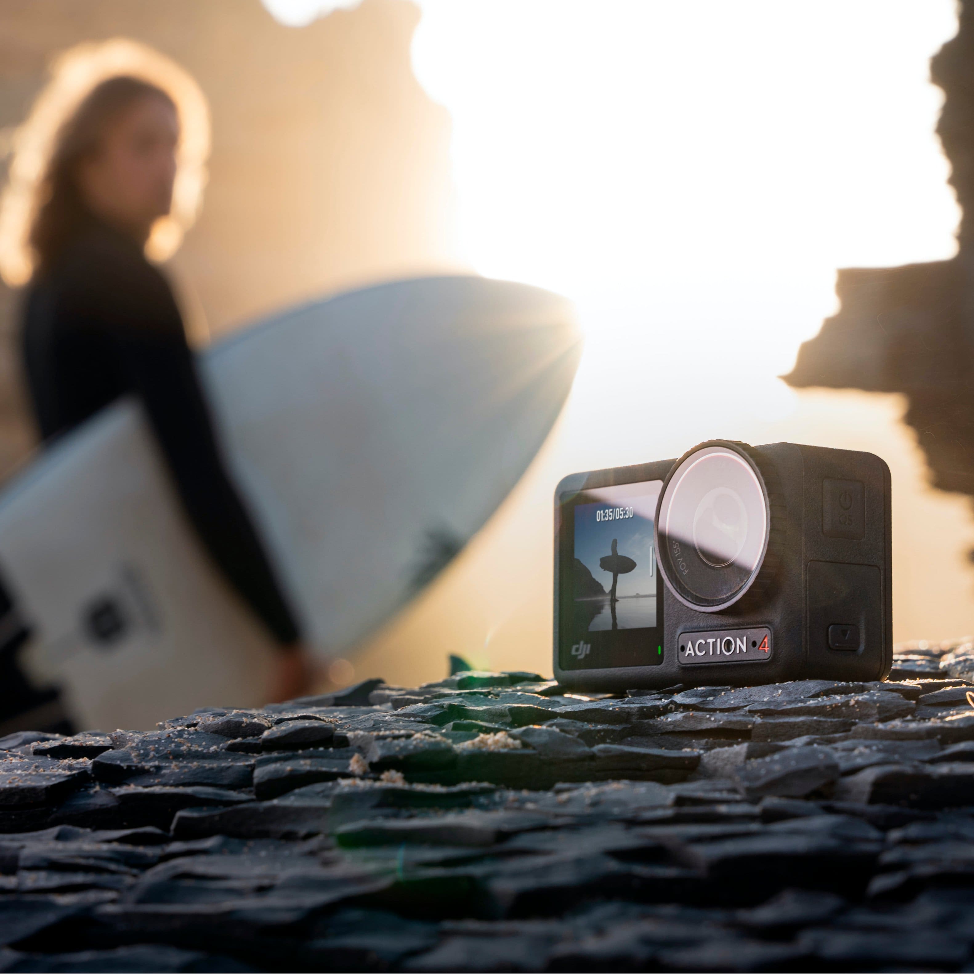 Alt View 15. DJI - Osmo Action 4 4K Action Camera Standard Bundle - Gray.