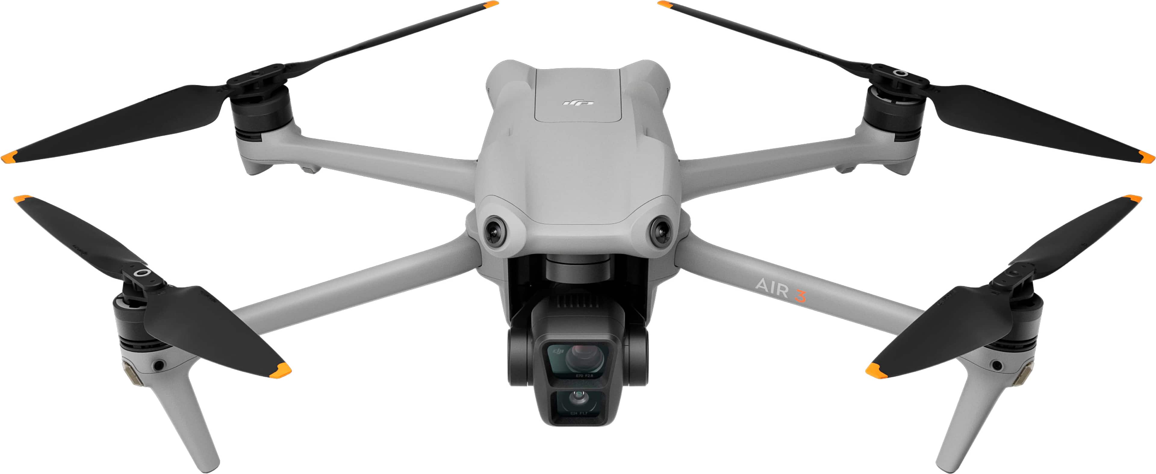 Alt View 11. DJI - Air 3 Fly More Combo Drone and RC 2 Remote Control with Built-in Screen - Gray.