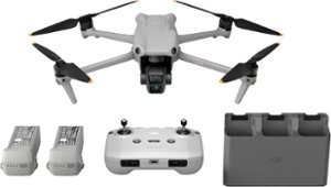 DJI - Air 3 Fly More Combo Drone with RC-N2 Remote Control - Gray - Front_Zoom