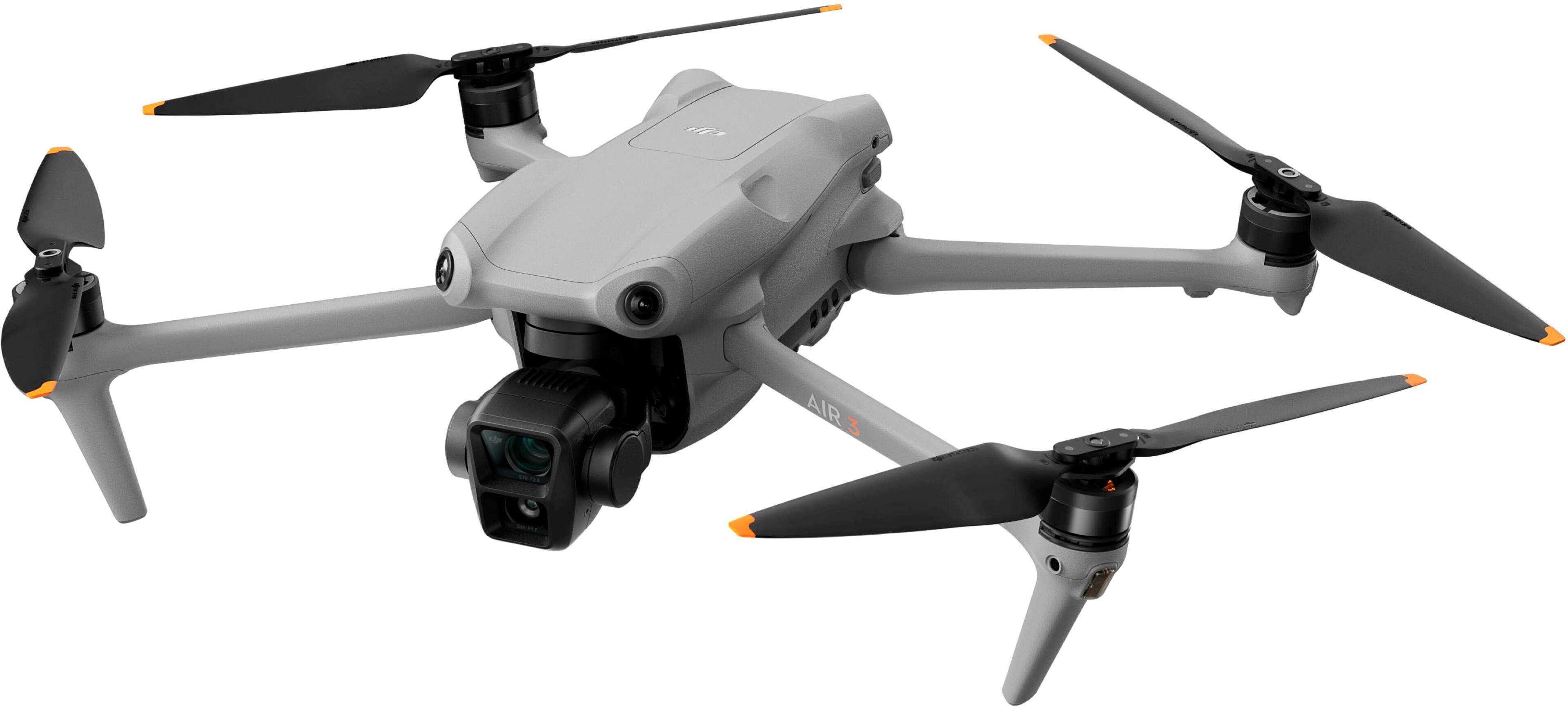 Alt View 13. DJI - Air 3 Fly More Combo Drone with RC-N2 Remote Control - Gray.