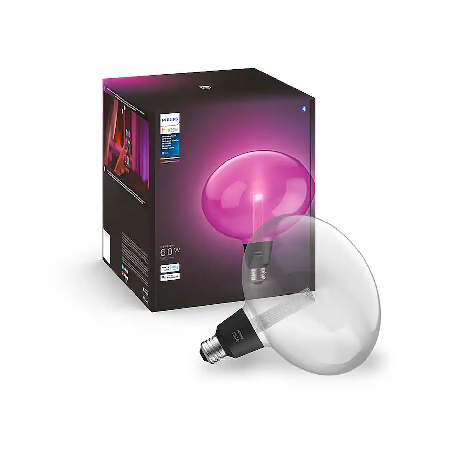 Philips Hue Lightguide Ellipse A19 Bluetooth 60W Smart LED Bulb