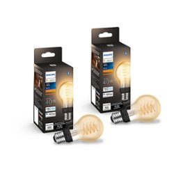 Philips - Hue White Filament A19 (2-pack) - Front_Zoom
