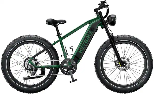 Front. Heybike - Brawn Ebike w/ 65mi Max Operating Range & 28 mph Max Speed-for Any Terrain - Green.