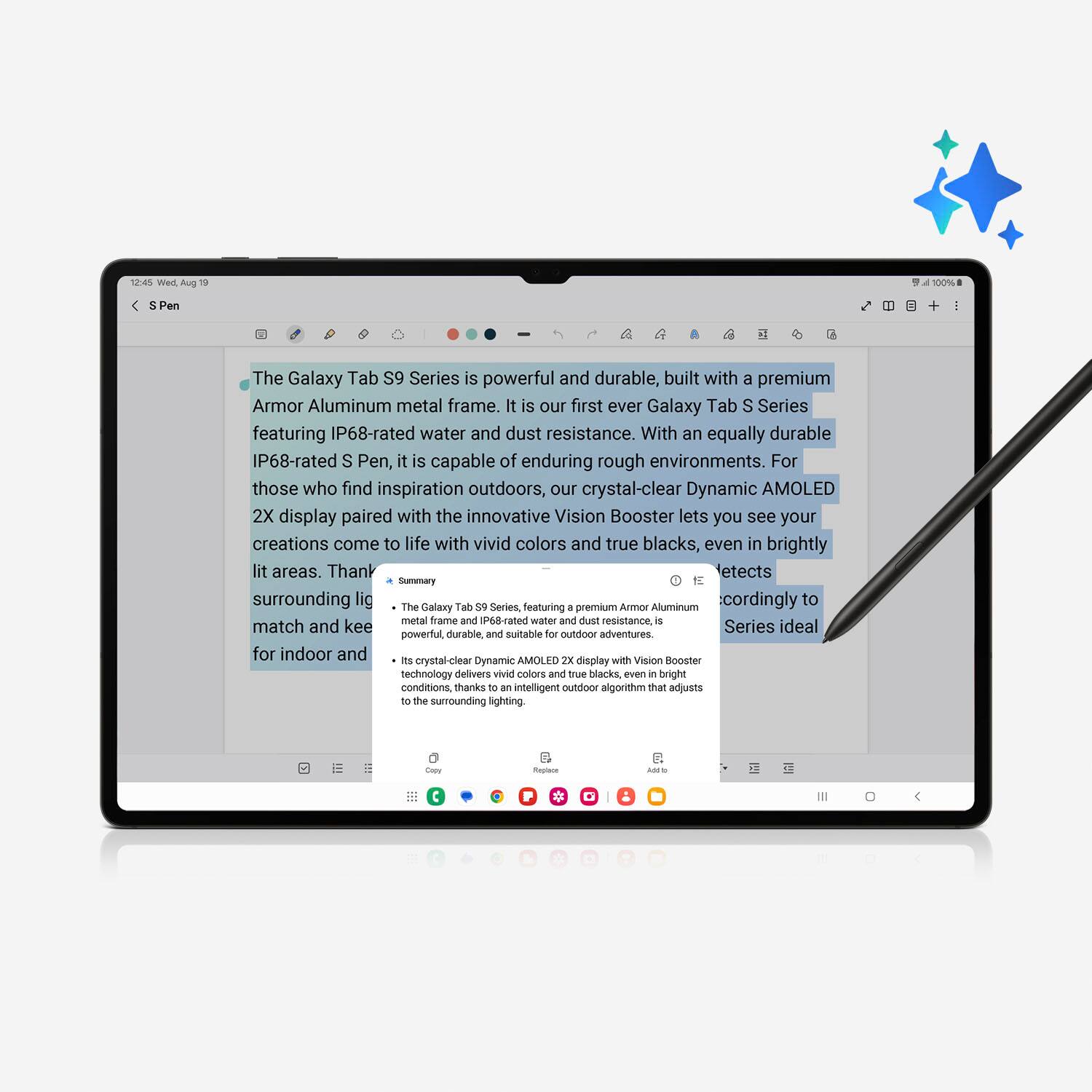 Life opens up with Galaxy Al. Now available on even more Galaxy devices. Galaxy Al is here. Screen images simulated. Available features may differ by model. Samsung account login is not required for certain Galaxy Al features. Galaxy Al features by Samsung will be provided for free until the end of 2025 on supported Samsung Galaxy devices.