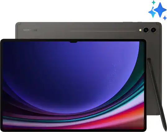 Front. Samsung - Geek Squad Certified Refurbished Galaxy Tab S9 Ultra - 14.6" 1TB - Wi-Fi - with S-Pen - Graphite.