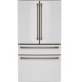 Front Zoom. Café - 28.7 Cu. Ft. 4 Door French Door Refrigerator with Dual Dispense Auto Fill Pitcher - Matte White.