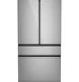 Café - 36 in. Wide 28.7 Cu. Ft. 4-Door French Door Smart Refrigerator with Dual Dispense Auto Fill Pitcher - Platinum Glass