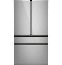 Café - 28.7 Cu. Ft. 4 Door French Door Refrigerator with Dual Dispense Auto Fill Pitcher - Platinum Glass - Front_Zoom