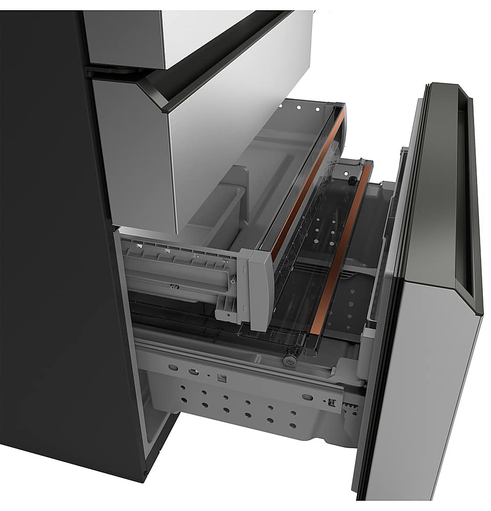 Alt View 11. Café - 28.7 Cu. Ft. 4 Door French Door Refrigerator with Dual Dispense Auto Fill Pitcher - Platinum Glass.