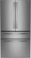 GE Profile - 36 in. Wide 28.7 Cu. Ft. 4-Door French Door Smart Refrigerator with Dual-Dispense AutoFill Pitcher - Stainless Steel