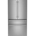 Café - 36 in. Wide 28.7 Cu. Ft. 4-Door French Door Smart Refrigerator with Dual Dispense Autofill Pitcher - Stainless Steel