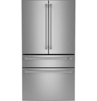 Café - 28.7 Cu. Ft. 4 Door French Door Refrigerator with Dual Dispense Autofill Pitcher - Stainless Steel - Front_Zoom