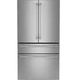 Café - 28.7 Cu. Ft. 4-Door French Door Smart Refrigerator with Dual Dispense Autofill Pitcher - Stainless Steel