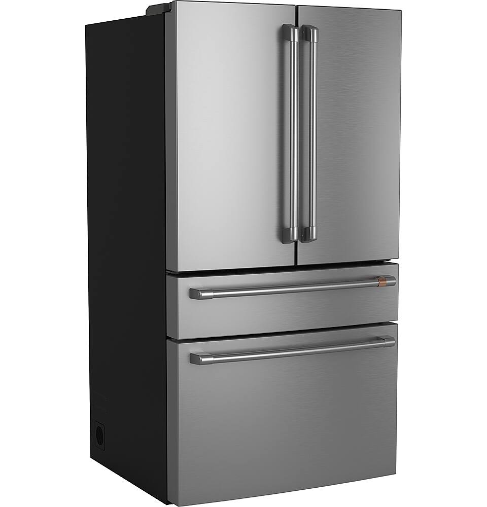 Alt View 4. Café - 28.7 Cu. Ft. 4 Door French Door Refrigerator with Dual Dispense Autofill Pitcher - Stainless Steel.