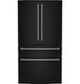 Front. Café - 28.7 Cu. Ft. 4 Door French Door Refrigerator with Dual Dispense Auto Fill Pitcher - Matte Black.