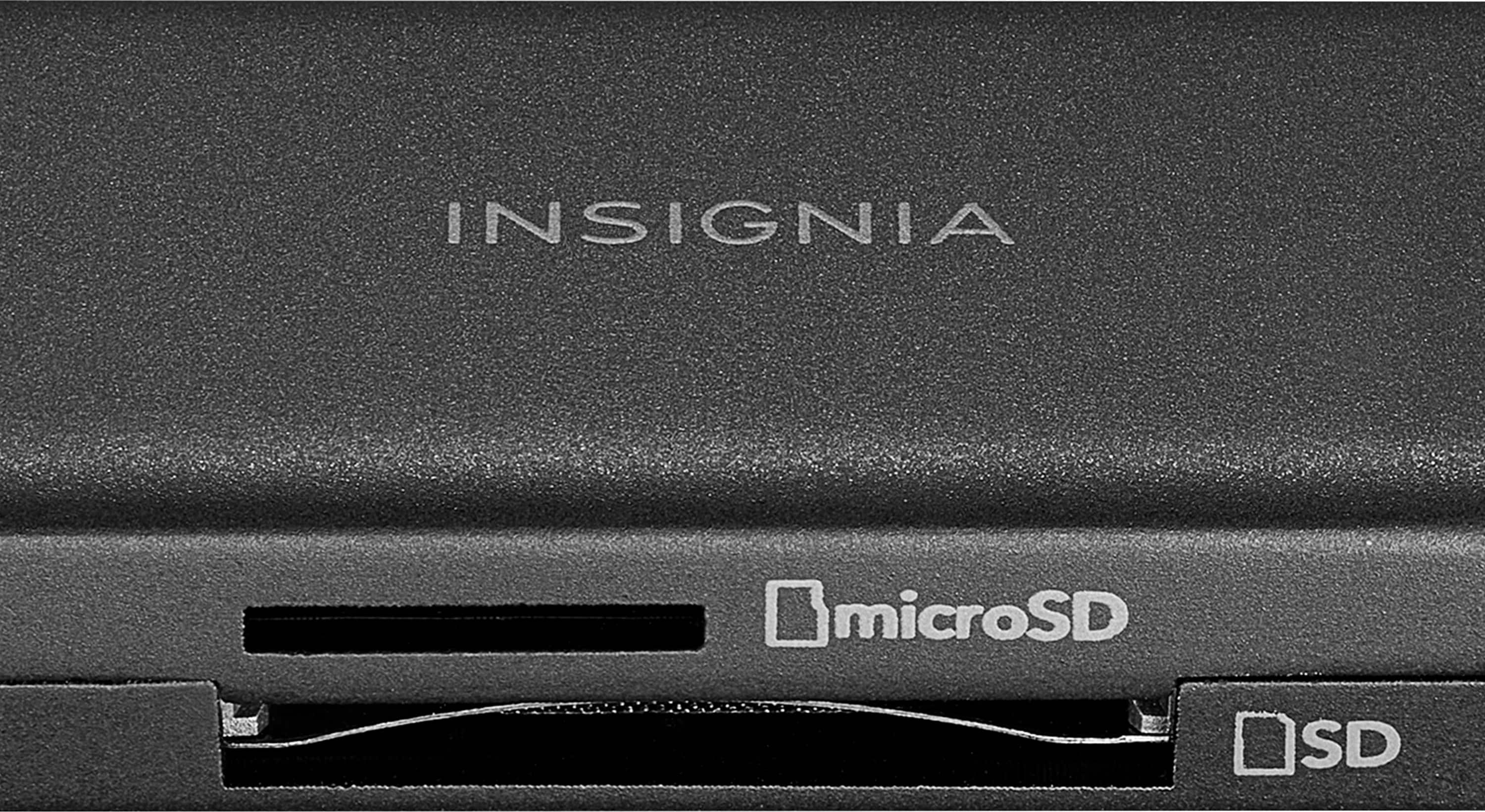 Alt View 13. Insignia™ - USB-C/USB 3.0 to SD and microSD Memory Card Reader - Black.