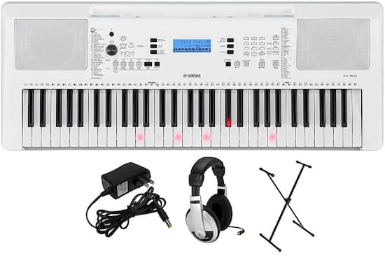 Yamaha EZ 300 PKS 61 Key Keyboard Pack with X Stand AC Adapter
