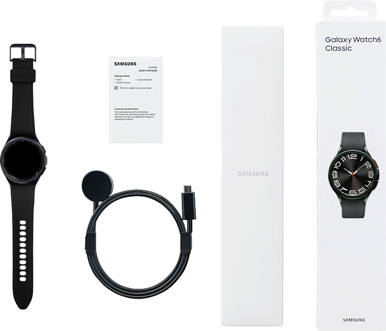 Samsung Galaxy Watch6 Classic Stainless Steel Smartwatch 43mm BT Black  SM-R950NZKAXAA - Best Buy