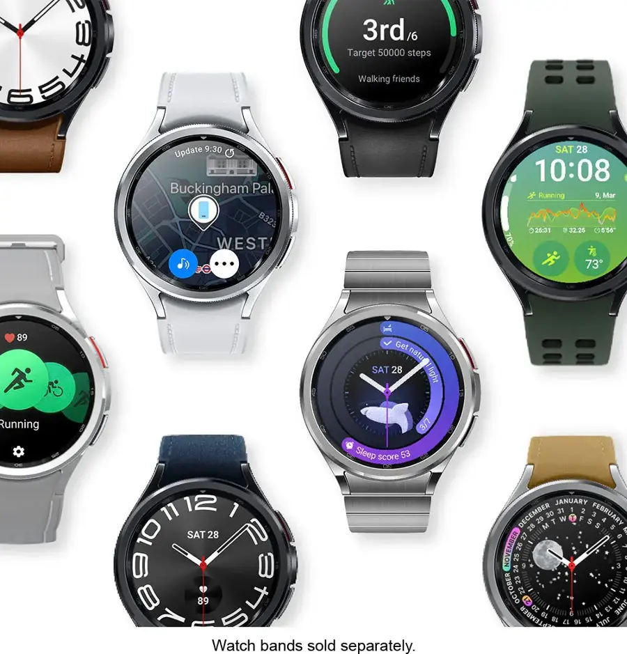 Alt View 21. Samsung - Galaxy Watch6 Classic Stainless Steel Smartwatch 43mm BT - Black.