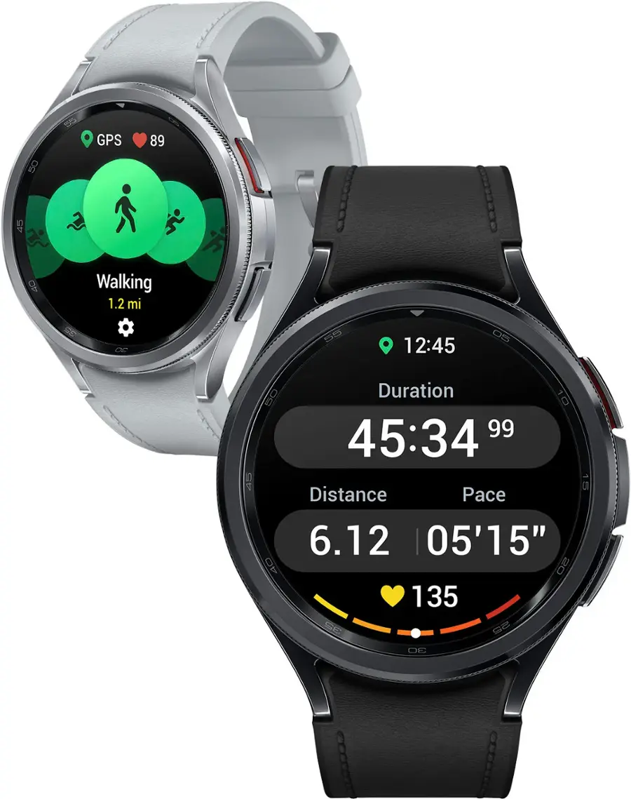 Alt View 17. Samsung - Galaxy Watch6 Classic Stainless Steel Smartwatch 43mm BT - Black.