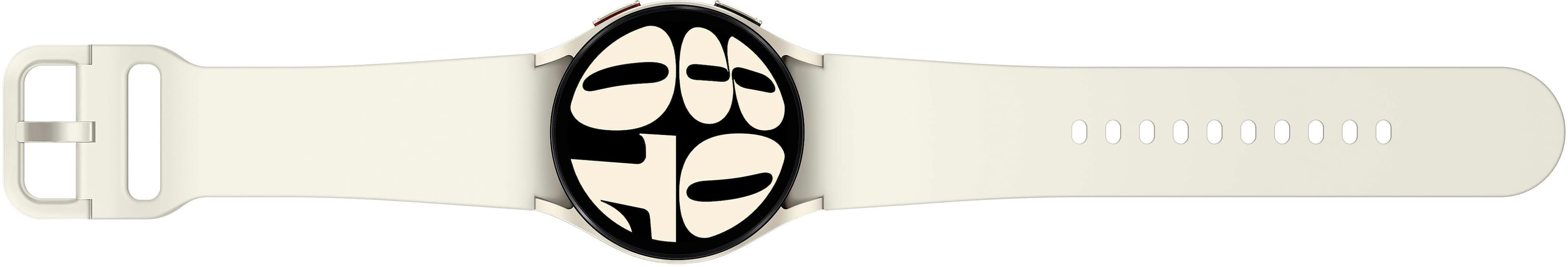 Alt View 14. Samsung - Geek Squad Certified Refurbished Galaxy Watch6 Aluminum Smartwatch 40mm LTE - Cream.